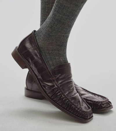 画像10: スクエアトゥギャザーローファー　Squaretoe Gather Loafers