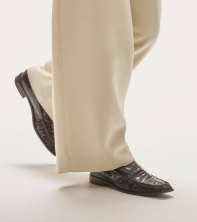 画像17: スクエアトゥギャザーローファー　Squaretoe Gather Loafers