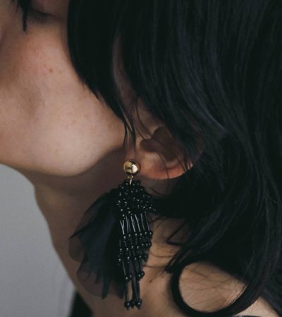 画像12: チュール×ビーズピアス　Tulle x Beads Pierce