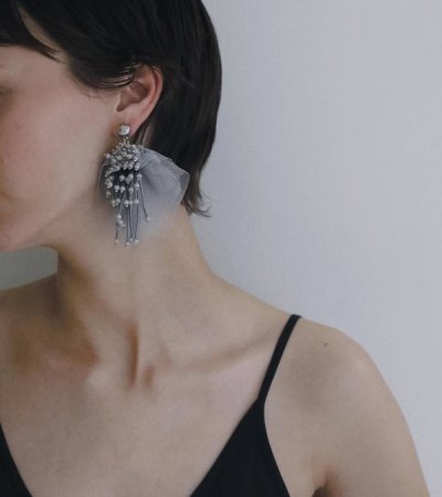 画像9: チュール×ビーズピアス　Tulle x Beads Pierce
