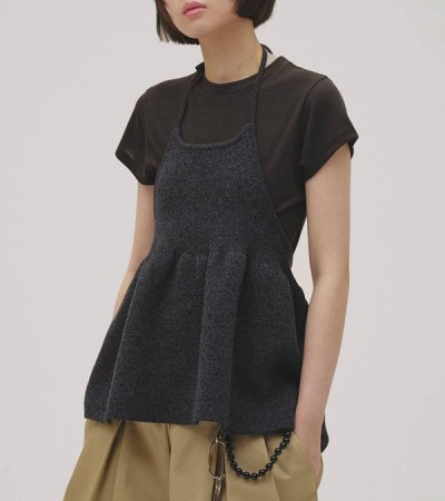 画像4: ホルターネックペプラムニット　Halterneck Peplum Knit