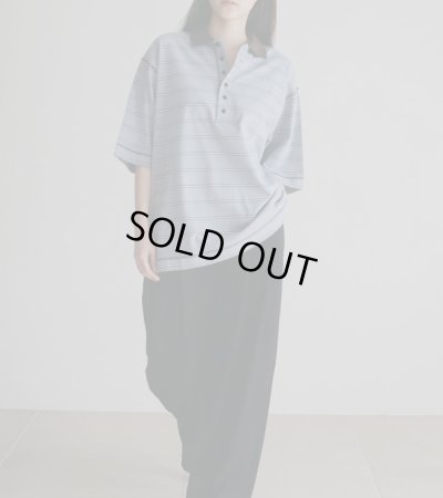 画像8: ボーダールーズポロトップス　Border Loose Polotops