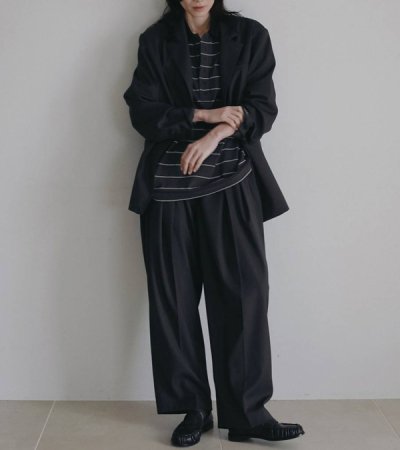 画像15: ボーダールーズポロトップス　Border Loose Polotops