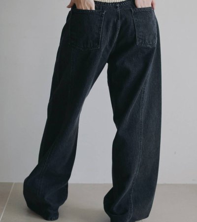 画像8: パネルブラックデニム　Panel Black Denim