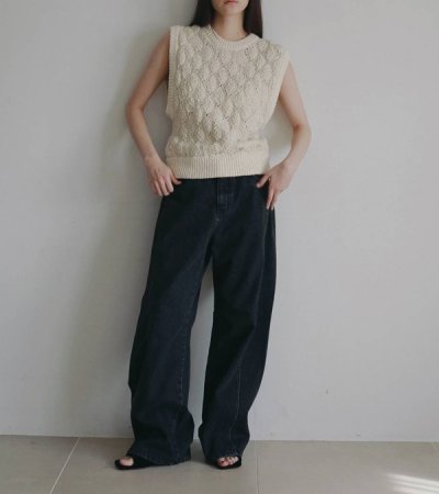画像6: パネルブラックデニム　Panel Black Denim