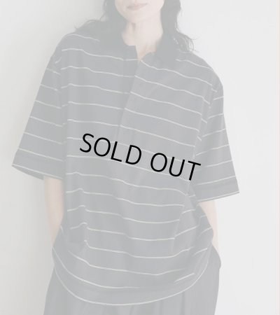 画像16: ボーダールーズポロトップス　Border Loose Polotops