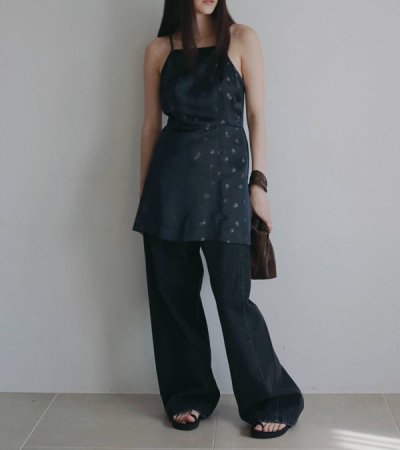 画像12: パネルブラックデニム　Panel Black Denim
