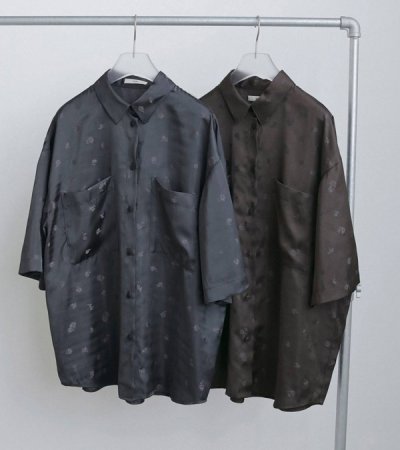 画像1: ジャガードハーフスリーブシャツ　Jacquard Halfsleeve Shirts