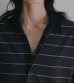 画像18: ボーダールーズポロトップス　Border Loose Polotops (18)