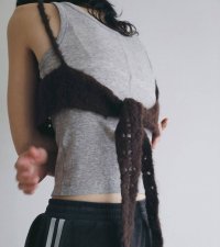クロシェニットビスチェ　Crochet Knit Bustier