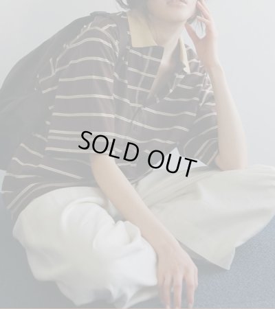 画像14: ボーダールーズポロトップス　Border Loose Polotops