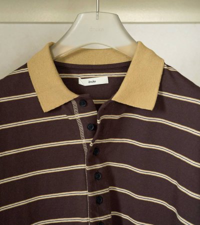 画像6: ボーダールーズポロトップス　Border Loose Polotops