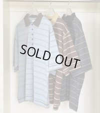 ボーダールーズポロトップス　Border Loose Polotops