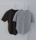 画像1: ハーフスリーブヘンリートップス　Halfsleeve Henley Tops (1)