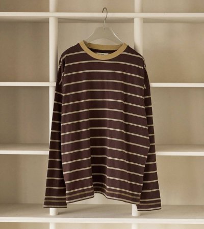 画像4: ボーダールーズロングTシャツ　Border Loose Long T-shirts