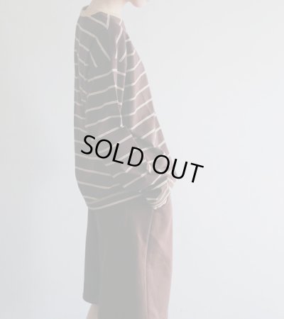 画像23: ボーダールーズロングTシャツ　Border Loose Long T-shirts