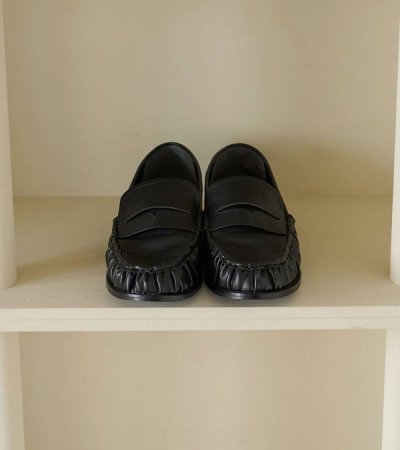 画像1: ギャザーローファー　Gather Loafers
