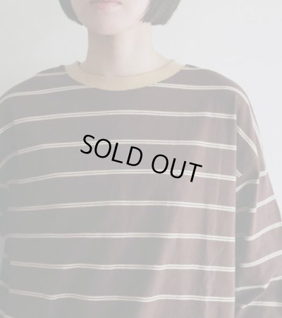 画像25: ボーダールーズロングTシャツ　Border Loose Long T-shirts