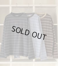 ボーダールーズロングTシャツ　Border Loose Long T-shirts