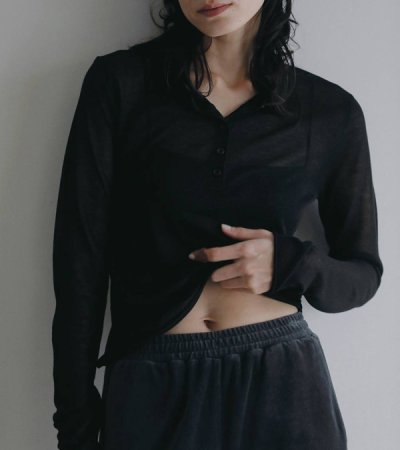 画像10: シアーポロニット　Sheer Polo Knit