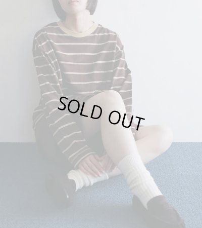 画像27: ボーダールーズロングTシャツ　Border Loose Long T-shirts