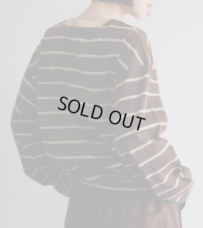 画像24: ボーダールーズロングTシャツ　Border Loose Long T-shirts