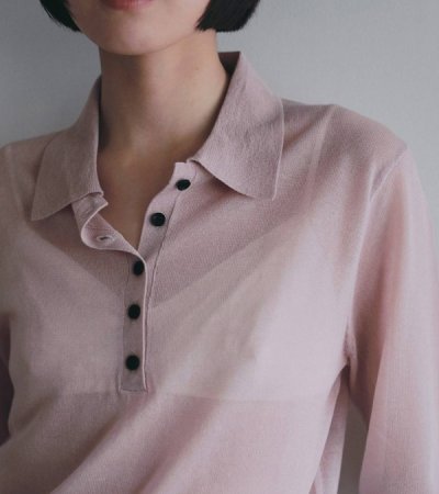 画像5: シアーポロニット　Sheer Polo Knit