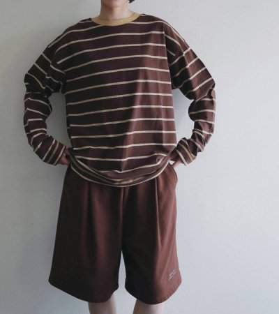 画像22: ボーダールーズロングTシャツ　Border Loose Long T-shirts