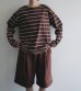 画像22: ボーダールーズロングTシャツ　Border Loose Long T-shirts (22)