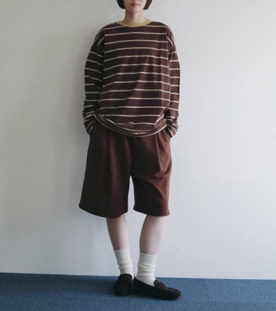 画像21: ボーダールーズロングTシャツ　Border Loose Long T-shirts