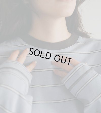 画像14: ボーダールーズロングTシャツ　Border Loose Long T-shirts