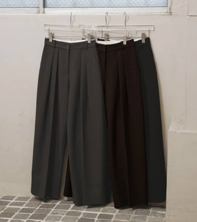 画像1: ボンディングワイドトラウザーズ　Bonding Wide Trousers