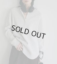 ワッフルルーズヘンリートップス　Waffle Loose Henleytops