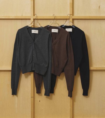 画像1: コットンカシミアカーディガン　Cotton Cashmere Cardigan