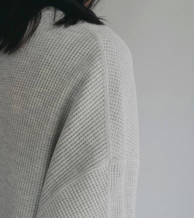 画像12: ワッフルルーズヘンリートップス　Waffle Loose Henleytops