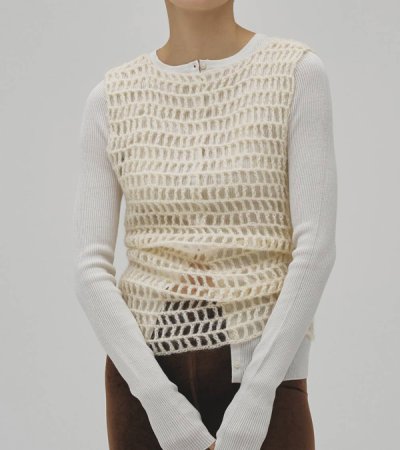 画像6: シルクウールニットカーディガン　Silkwool Knit Cardigan