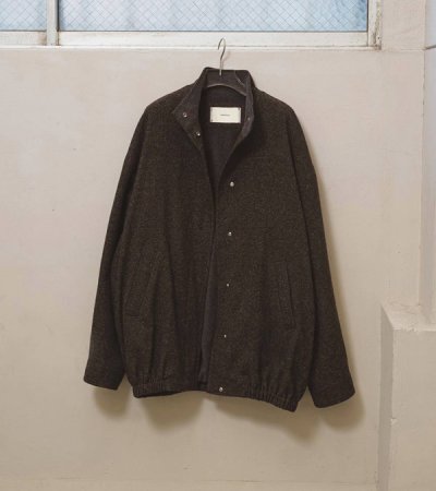 画像1: シルクネップツイードブルゾン　Silknep Tweed Blouson
