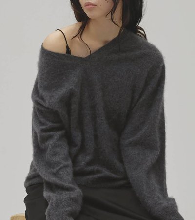 画像6: ウールカシミアVネックニット　Woolcashmere Vneck Knit
