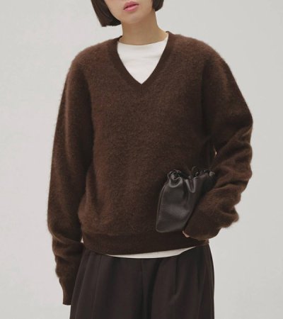 画像12: ウールカシミアVネックニット　Woolcashmere Vneck Knit