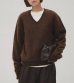 画像12: ウールカシミアVネックニット　Woolcashmere Vneck Knit (12)