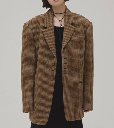 画像7: ウール100%チェックジャケット　Wool100% Check Jacket
