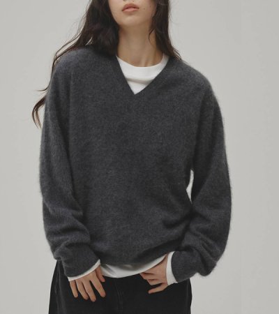画像11: ウールカシミアVネックニット　Woolcashmere Vneck Knit