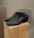 スクエアトゥレザ－サボ　Squaretoe Leather Sabot