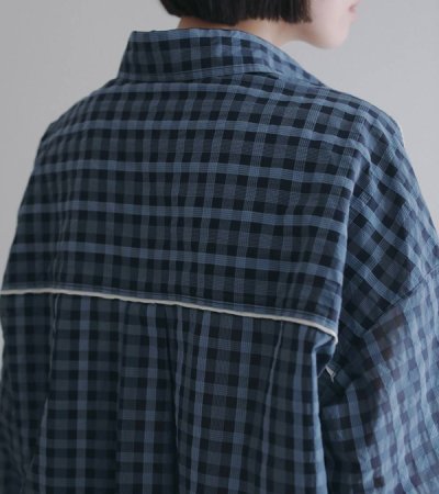 画像12: シアーチェックオーバーシャツ　Sheercheck Over Shirts