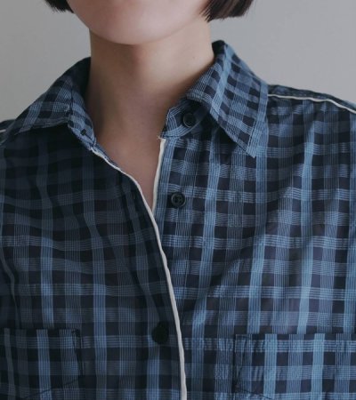 画像10: シアーチェックオーバーシャツ　Sheercheck Over Shirts