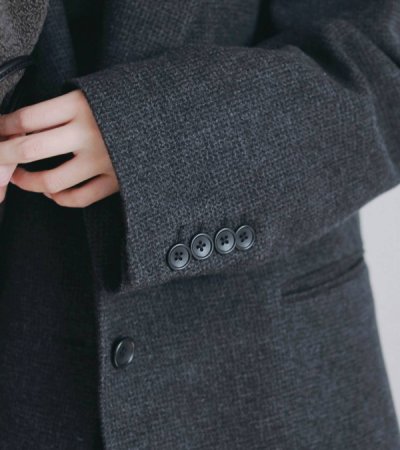 画像22: ヘリンボーンウールジャケット　Herringbone Wool Jacket