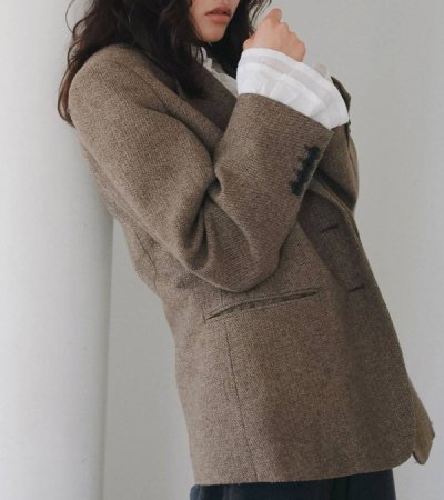 画像12: ヘリンボーンウールジャケット　Herringbone Wool Jacket