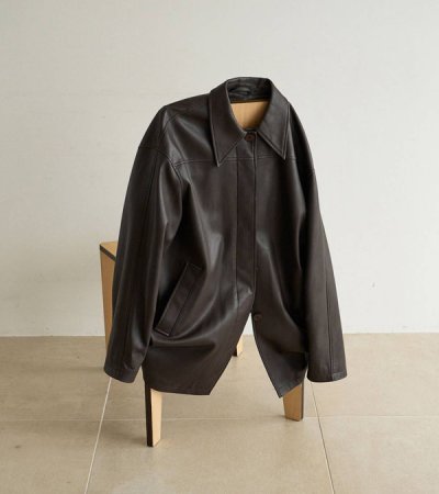 画像2: エコレザーオーバージャケット　Ecoleather Over Jacket