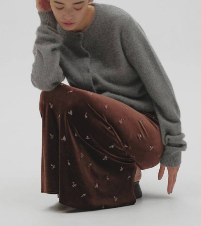 画像6: プティーフラワーベロアスカート　Petit Flower Velour Skirt