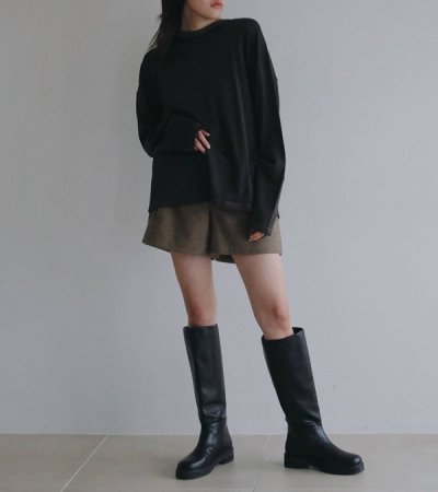 画像7: パネルオーバーロングTシャツ　Panel Over Long T-shrits